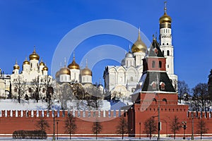 The cathedrals Moscow Kremlin. Russia.