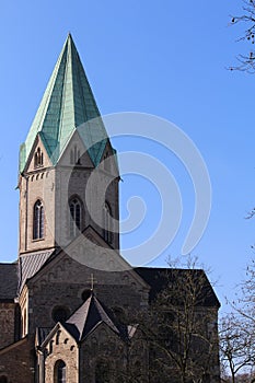 The cathedral in Essen-Werden (Germany) photo