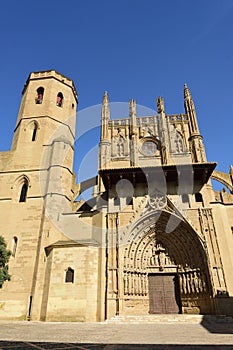 Catheral of transfiguration of Huesca, Aragon, Spain