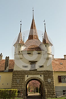 Catherine Gate, Brasov, Romania. Historical, monument.