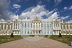 Catherine Palace. Summer view. The Tsarskoye Selo is State Museum-Preserve.