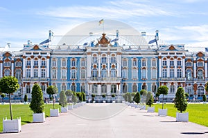 Catherine palace in Tsarskoe Selo, St. Petersburg, Russia