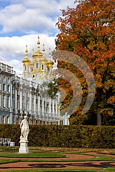 Catherine Palace in Tsarskoye Selo, Russia