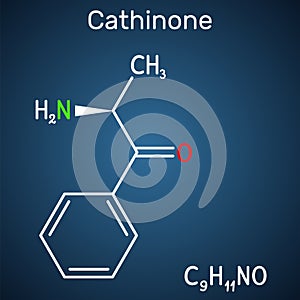 Cathinone, benzoylethanamine, beta-keto-amphetamine, C9H11NO , catha, edulis , khat , stimulant, monoamine,  alkaloid,