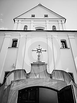 Catholic Cathedral, artistic look in black and white