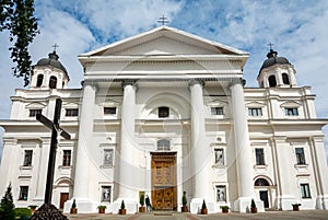 The Catholic Cathedral of the Assumption of the Virgin Mary and St. Stanislaus in Mogilev. Belarus