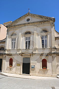 Catholic cathedral in Corfu Town Greece