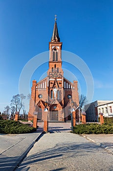 Catholic Cathedral on the Pastavy town.