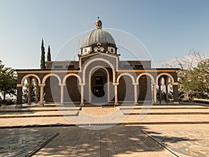 Catholic chapel on Mount of Beatitudes near Tabgha at the Sea of