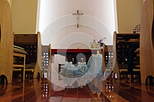 A Catholic chapel at a Salesian Nunnery in Beppu, Japan.