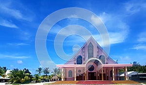 Catholic Church, Ambo Village, Kiribati photo