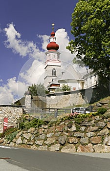 Catholic church in austrian village