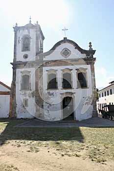 Catholic church in colonial style in the city of Paraty photo