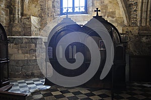 Catholic church confessional