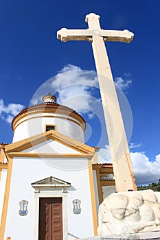 Catholic church with cross