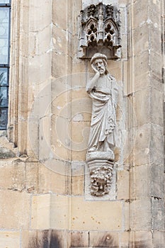 catholic church facade in south germany