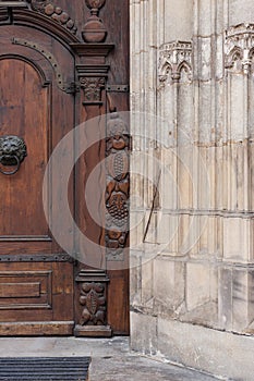 catholic church facade in south germany