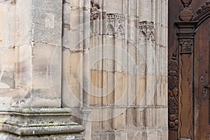 catholic church facade in south germany