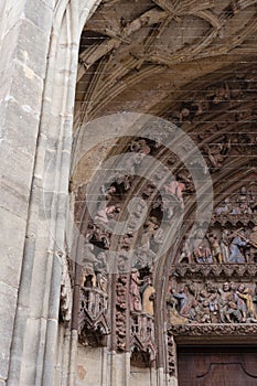 catholic church facade in south germany