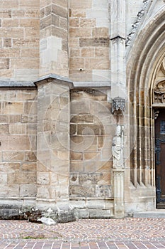 catholic church facade in south germany