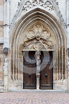 catholic church facade in south germany