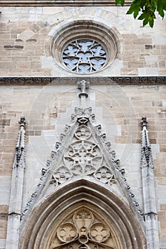 catholic church facade in south germany
