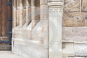 catholic church facade in south germany