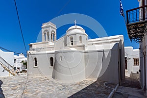 Catholic church in the fortress in Chora town, Naxos Island, Greece