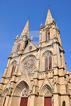 Catholic church in gothic style