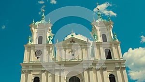 Catholic church in Grodno, Belarus. The temple is a place of rel