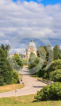 Catholic church of the Holy Trinity. Liskiava. Lithuania