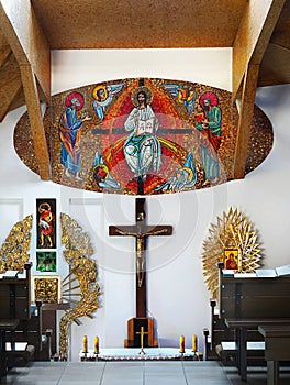 Interiér katolického kostela