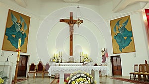 Catholic church in Lida city Belarus