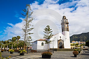 Catholic church of Los Remedios on Remedios Square in Buenavista del Norte, Tenerife, Canary Islands, Spain photo