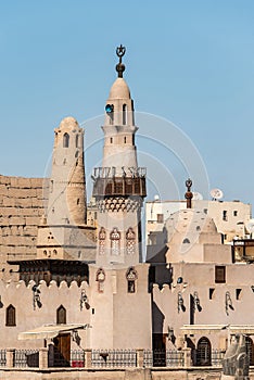 Catholic Church and Muslim Mosque Tower religion Symbols together in Luxor temple