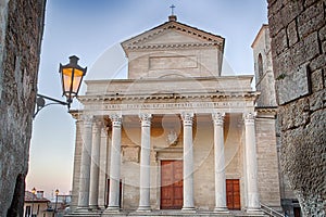 Catholic church in neoclassical style