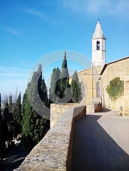 The Catholic Church in the town of Pienza