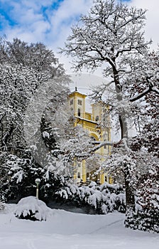 Catholic church in the small west Bohemian spa town Marianske Lazne