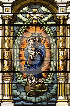 Catholic Church Stained Windows photo