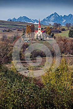 Catholic church under the Tatras