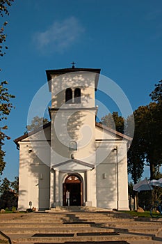 Catholic Church View on a sunny day, Poland, Podlasie