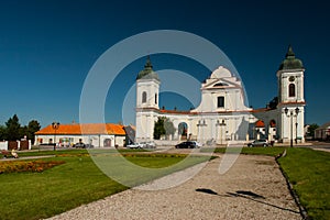 Catholic Church View on a sunny day, Poland, Podlasie