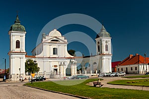 Catholic Church View on a sunny day, Poland, Podlasie