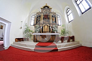 Catholic church in the village