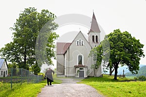 Catholic church in the village