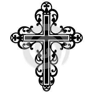 Catholic Cross, Filigree Cross, Catholic Cross, Christian Cross, Ornate Cross