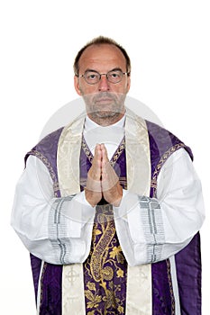 Catholic priests pray photo