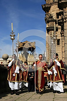 Catholic Spain, priests at Easter procession