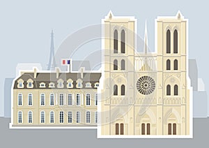 CathÃÂ©drale Notre-Dame de Paris, Ãâ°lysÃÂ©e Palace photo