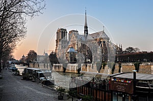 CathÃ©drale Notre-Dame de Paris at dusk